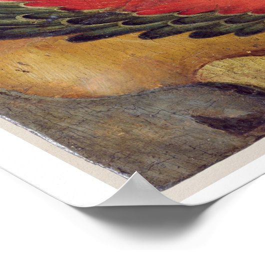 De leeuw van het St. Mark (olie op het paneel) Poster (Hoek)