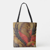 De leeuw van het St. Mark (olie op het paneel) Tote Bag (Achterkant)