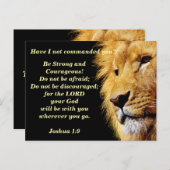 De Leeuw van Juda Bijbeltekst Geheugen Briefkaart (Voorkant / Achterkant)