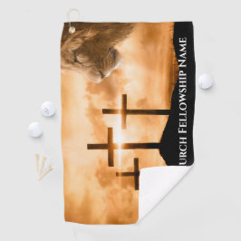 De Leeuw van Juda Drie Kruisen Kerk Pastor Golfhanddoek