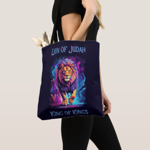 De Leeuw van Juda Geloof Jezus Christelijke gave Tote Bag