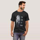 De Leeuw van Juda Jezus Christus Grunge Zwart T-shirt (Voorkant volledig)