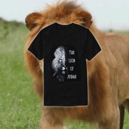 De Leeuw van Juda Jezus Christus Grunge Zwart T-shirt