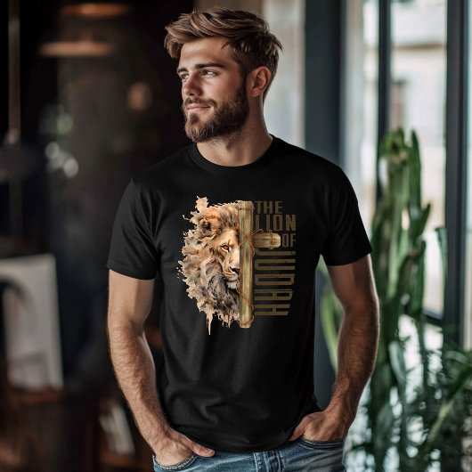 De Leeuw van Juda mannen Christelijk T-shirt