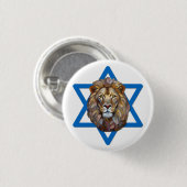 De Leeuw Van Juda Ronde Button 3,2 Cm (Voorkant /achterkant)