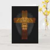 De leeuw van Juda Wenskaart Kaart (Gele Bloem)