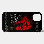 De leeuw van Judah Black Red Gold Christelijk Case-Mate iPhone Case (Achterkant (horizontaal))