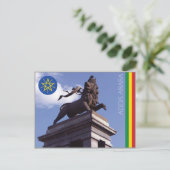 De Leeuw van Judah, het Briefkaart Addis Abeba - E (Staand voorkant)