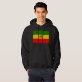 De leeuw van Judah Hoodie Imperial Ethiopian vlag (Voorkant volledig)