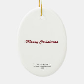 De leeuw van Judah Merry-kerstversiering Keramisch Ornament (Achterkant)