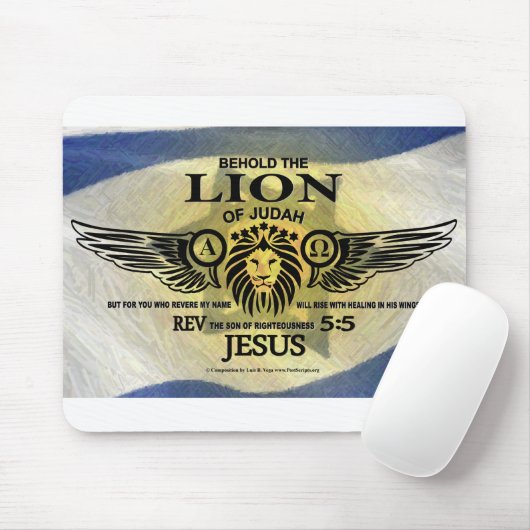 De leeuw van Judah Muismat (Met muis)