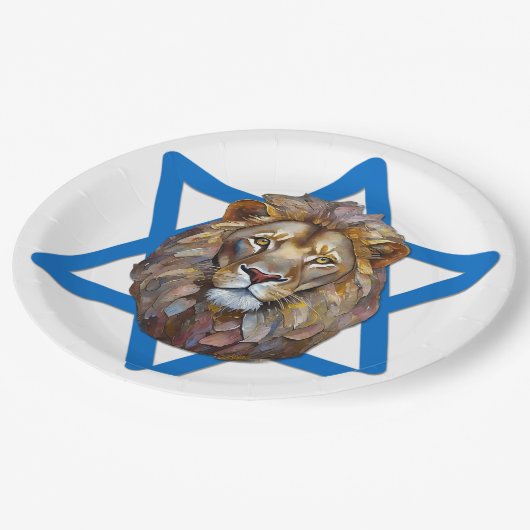 De leeuw van Judah Papieren Bordje (Gekanteld)
