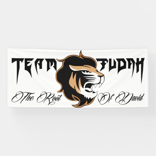 De leeuw van Judah Spandoek (Horizontaal)