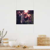 De leeuw van Judah staat met mijn Poster (Keuken)