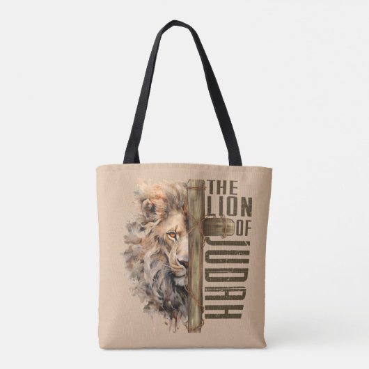 De leeuw van Judah Tote Bag (Achterkant)
