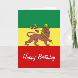 De Leeuw van Reggae van Rasta van Judah Kaart