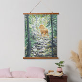 De Leeuw volgen - Hangend Wandkleed (Slaapkamer)