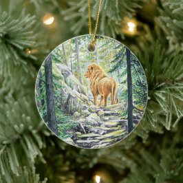 De Leeuw volgen - Keramisch Ornament