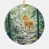 De Leeuw volgen - Keramisch Ornament (Achterkant)