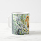 De Leeuw volgen - Koffiemok (Voorkant links)