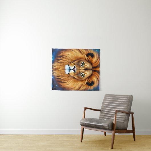 De leeuw wandkleed (In Situ (horizontaal))