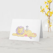 De Leeuw wenskaart Kaart (Gele Bloem)