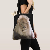 De leeuw zwart tote bag (Dichtbij)
