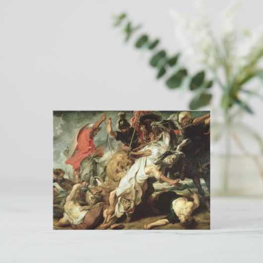 De Leeuwenjacht, 1621 Briefkaart (Staand voorkant)