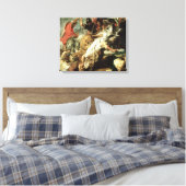 De Leeuwenjacht, 1621 Canvas Afdruk (Insitu (Slaapkamer))