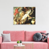 De Leeuwenjacht, 1621 Canvas Afdruk (Insitu (Woonkamer))