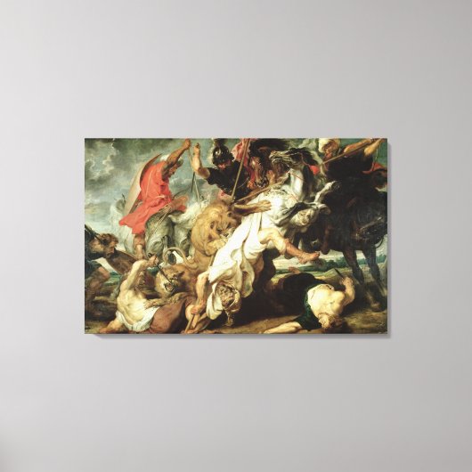 De Leeuwenjacht, 1621 Canvas Afdruk (Voorkant)