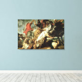 De Leeuwenjacht, 1621 Canvas Afdruk (Insitu (Houten vloer))