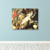 De Leeuwenjacht, 1621 Canvas Afdruk (Insitu (Houten vloer))