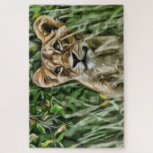 De leeuwenkap legpuzzel (Verticaal)