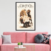 De Leeuwenkapsel Canvas Afdruk (Insitu (Woonkamer))