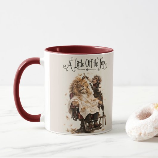De Leeuwenkapsel Mok (Met donut)