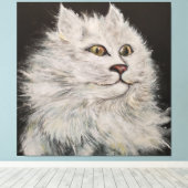 De Leeuwenkat Canvas Afdruk (Insitu (Houten vloer))