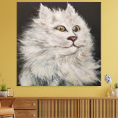 De Leeuwenkat Canvas Afdruk (Insitu (Woonkamer))