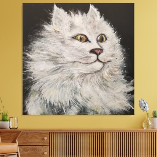 De Leeuwenkat Canvas Afdruk (Insitu (Woonkamer))