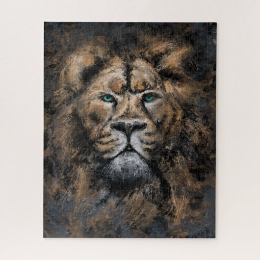 De leeuwenkoning - Abstracte kunst moderne stijl s Legpuzzel (Verticaal)