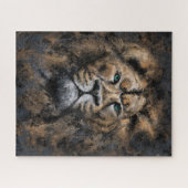 De leeuwenkoning - Abstracte kunst moderne stijl s Legpuzzel (Horizontaal)