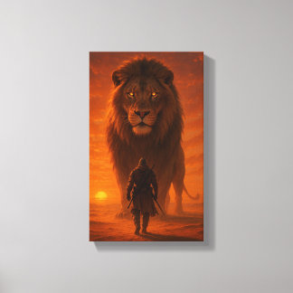 De Leeuwenkoning Canvas Afdruk