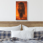 De Leeuwenkoning Canvas Afdruk (Insitu (Slaapkamer))