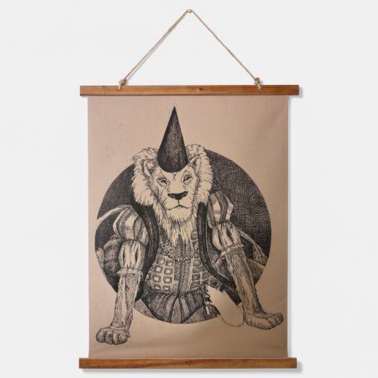 De Leeuwenkoning Hangend Wandkleed (Voorkant)