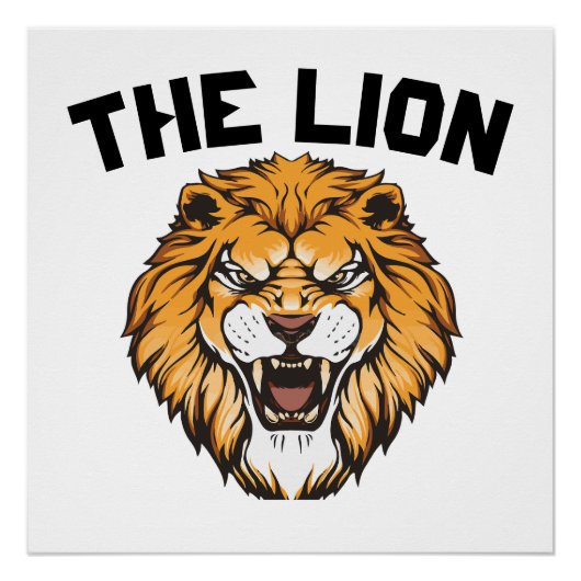 "De leeuwenkoning" Perfect Poster (Voorkant)