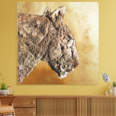 De Leeuwin van Les Combarelles Canvasprint Canvas Afdruk (Insitu (Woonkamer))