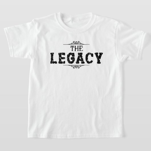 De legacy Vaderdag Unisex Kinder Wit T-shirt (Laagn)