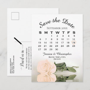 De legant Roos van de Bindende Kalender van het Bi Aankondigingskaart