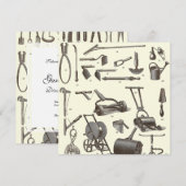 De legant tuinwerktuigen - Antiek tuinwerktuigen Kaart (Voorkant / Achterkant)