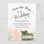 De legante Bleke Roos van het Peach Weddenschap sp Aankondigingskaart (Voorkant)